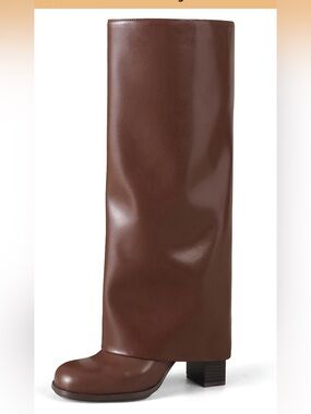 Meolee Brown Tall Boot